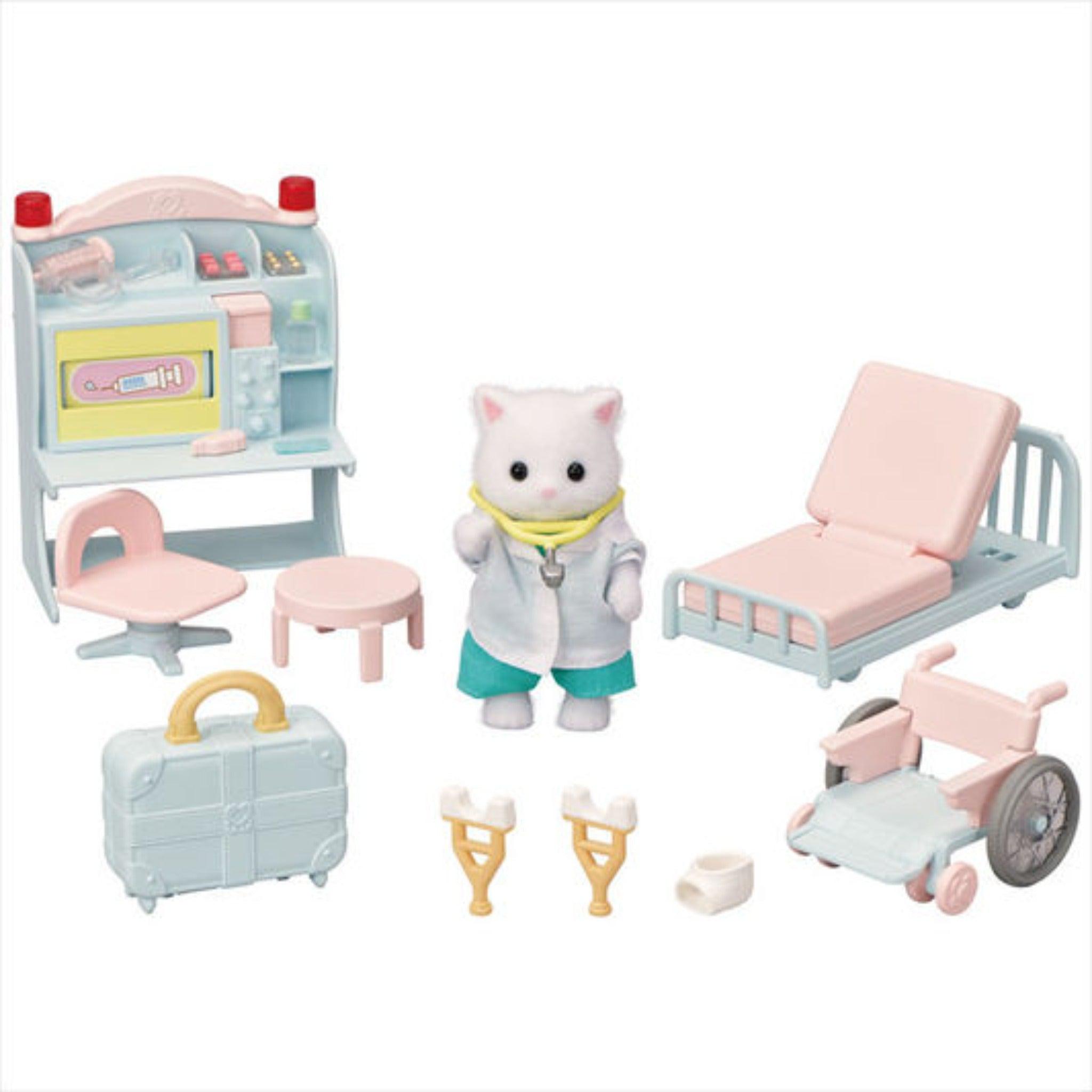 Epoch Everlasting Play-Calico Critters Village Doctor Starter Set-CC2080-Legacy Toys