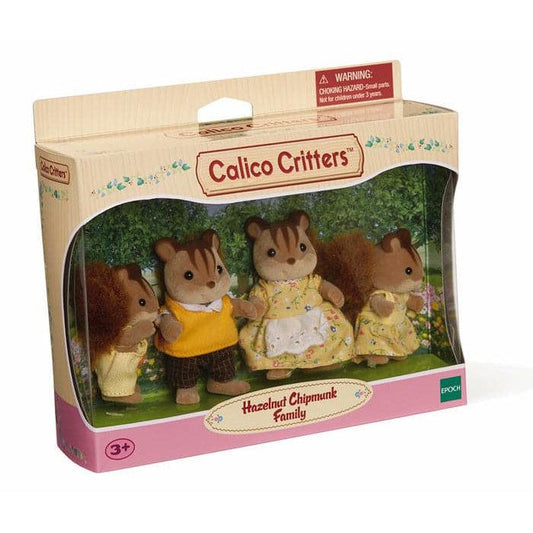 Epoch Everlasting Play-Calico Critters Walnut Squirrel Family-CC1480-Legacy Toys