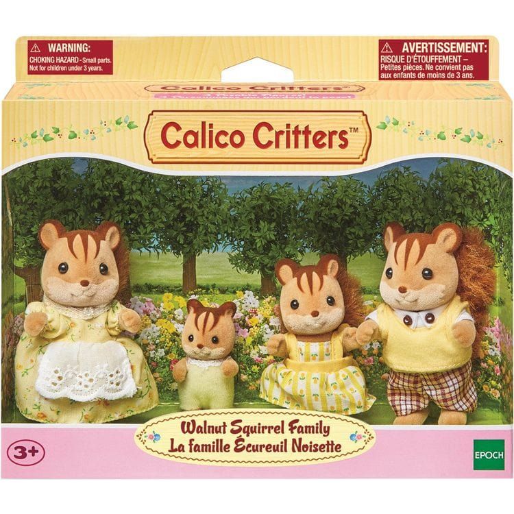 Epoch Everlasting Play-Calico Critters Walnut Squirrel Family-CC1480-Legacy Toys