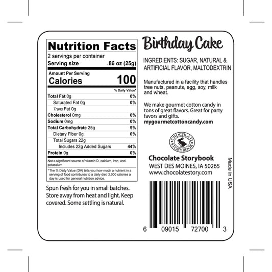 Chocolate Storybook-Birthday Cake Gourmet Cotton Candy-CSB-BC-Legacy Toys