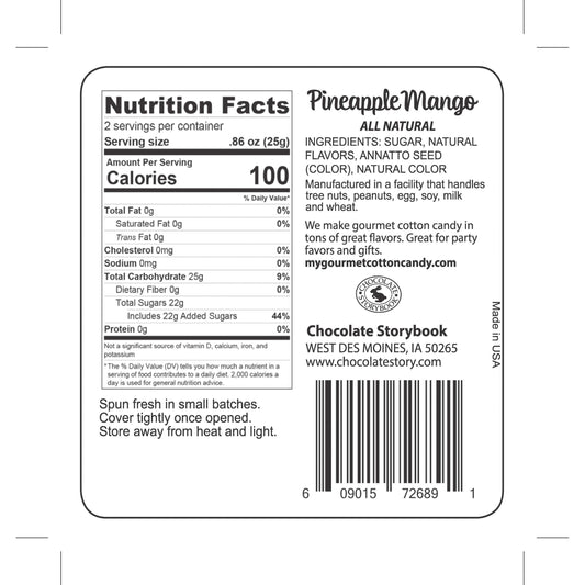 Chocolate Storybook-Pineapple Mango Gourmet Cotton Candy-CSB-PM-Legacy Toys