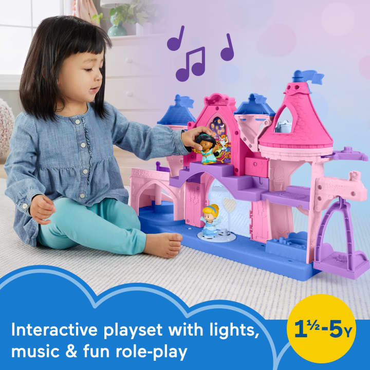 Fisher Price-Disney Princess Magical Lights & Dancing Castle™ by Little People-HTK85-Legacy Toys