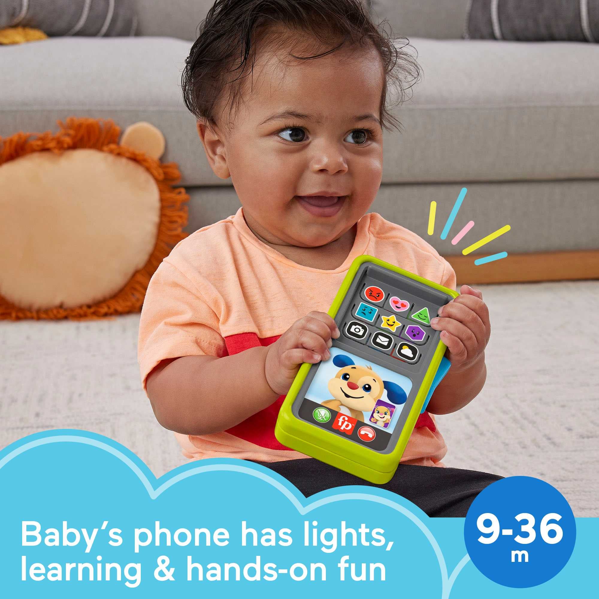 Fisher Price-Fisher-Price Laugh & Learn 2-in-1 Slide to Learn Smartphone-HLY61-Legacy Toys