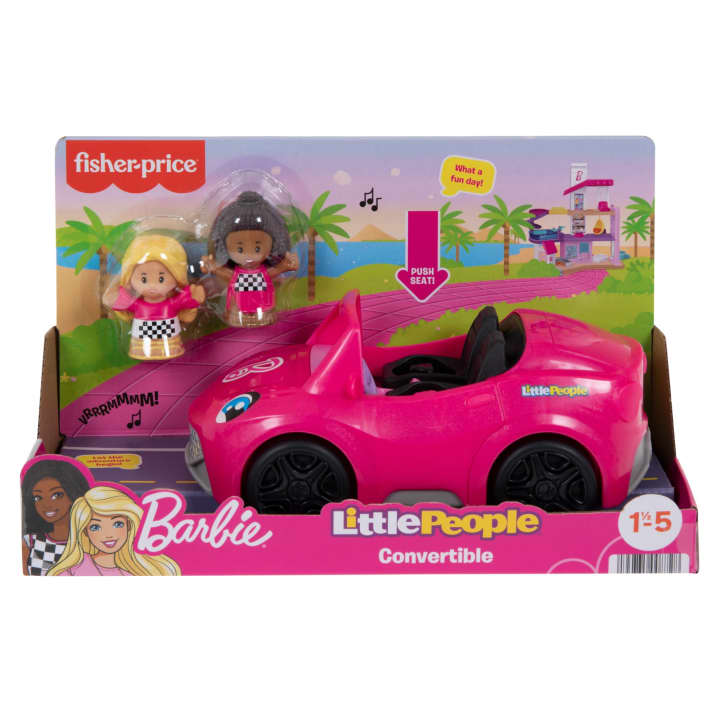 Fisher Price-Fisher-Price Little People - Barbie's Convertible-HCF59-Legacy Toys