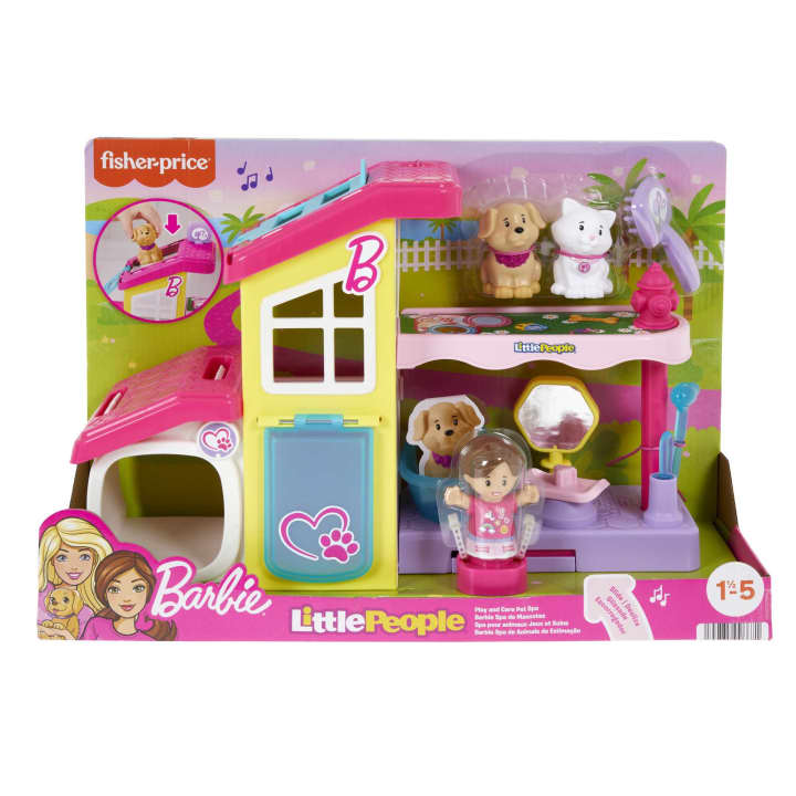 Fisher Price-Fisher-Price Little People - Barbie's Play and Care Pet Spa-HJW76-Legacy Toys