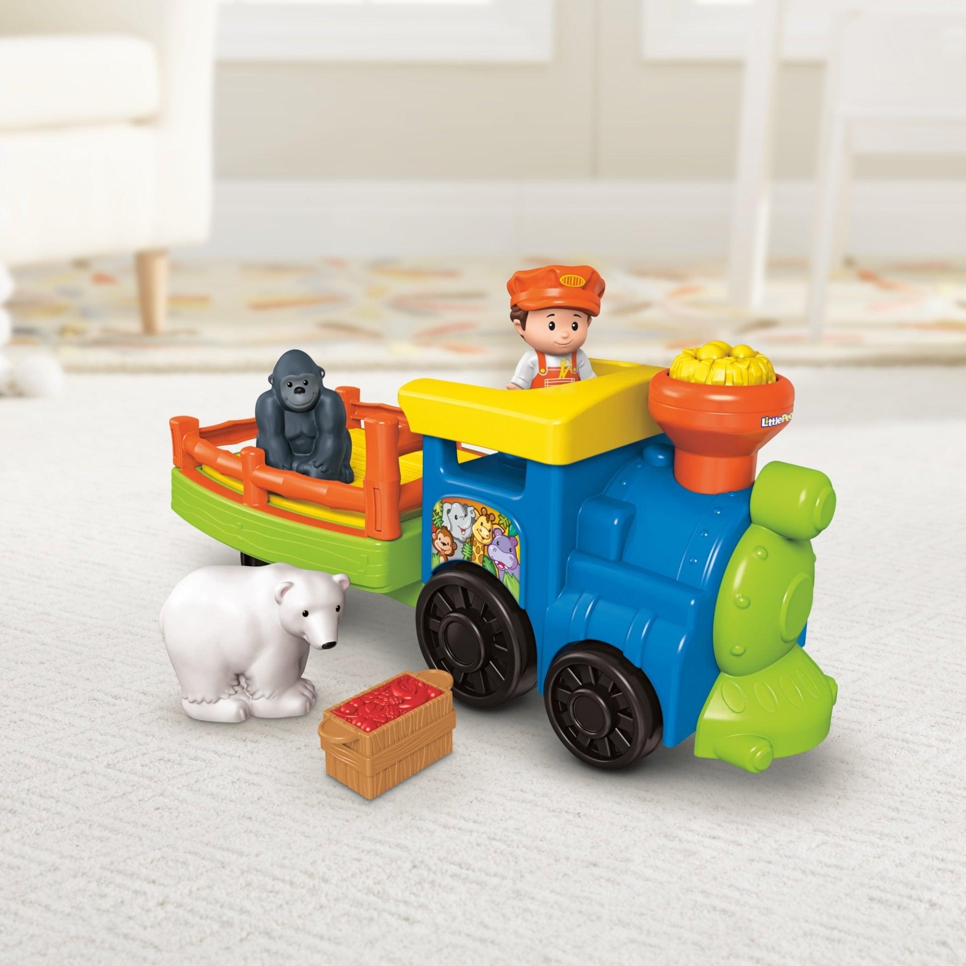 Fisher Price-Fisher-Price Little People - Choo Choo Zoo Train with Music and Sounds-CMP36-Legacy Toys