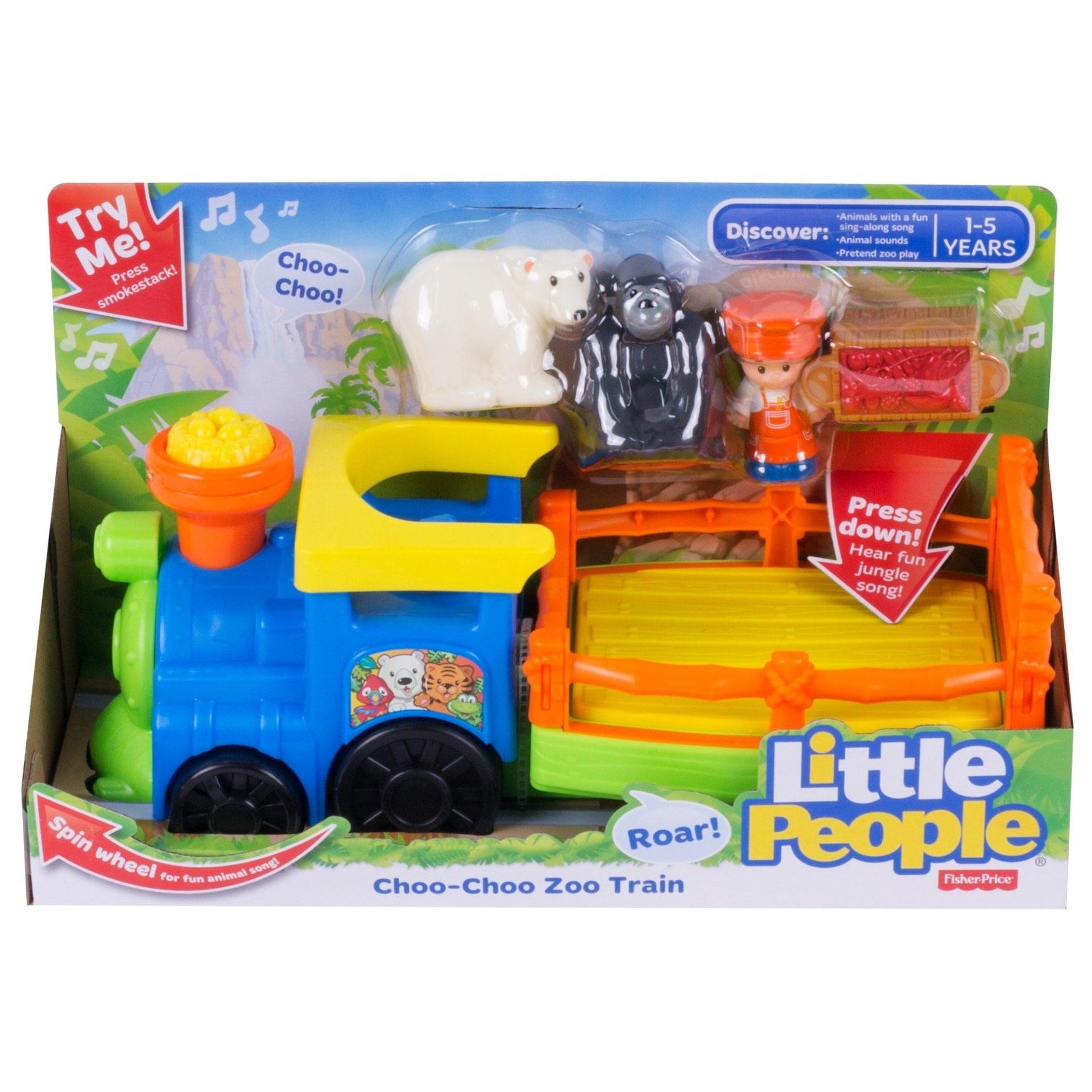 Fisher Price-Fisher-Price Little People - Choo Choo Zoo Train with Music and Sounds-CMP36-Legacy Toys