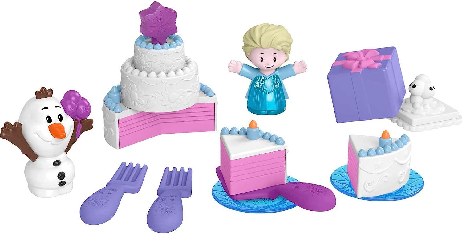 Fisher Price-Fisher-Price Little People - Disney Frozen Elsa & Olaf's Party-HMX72-Legacy Toys