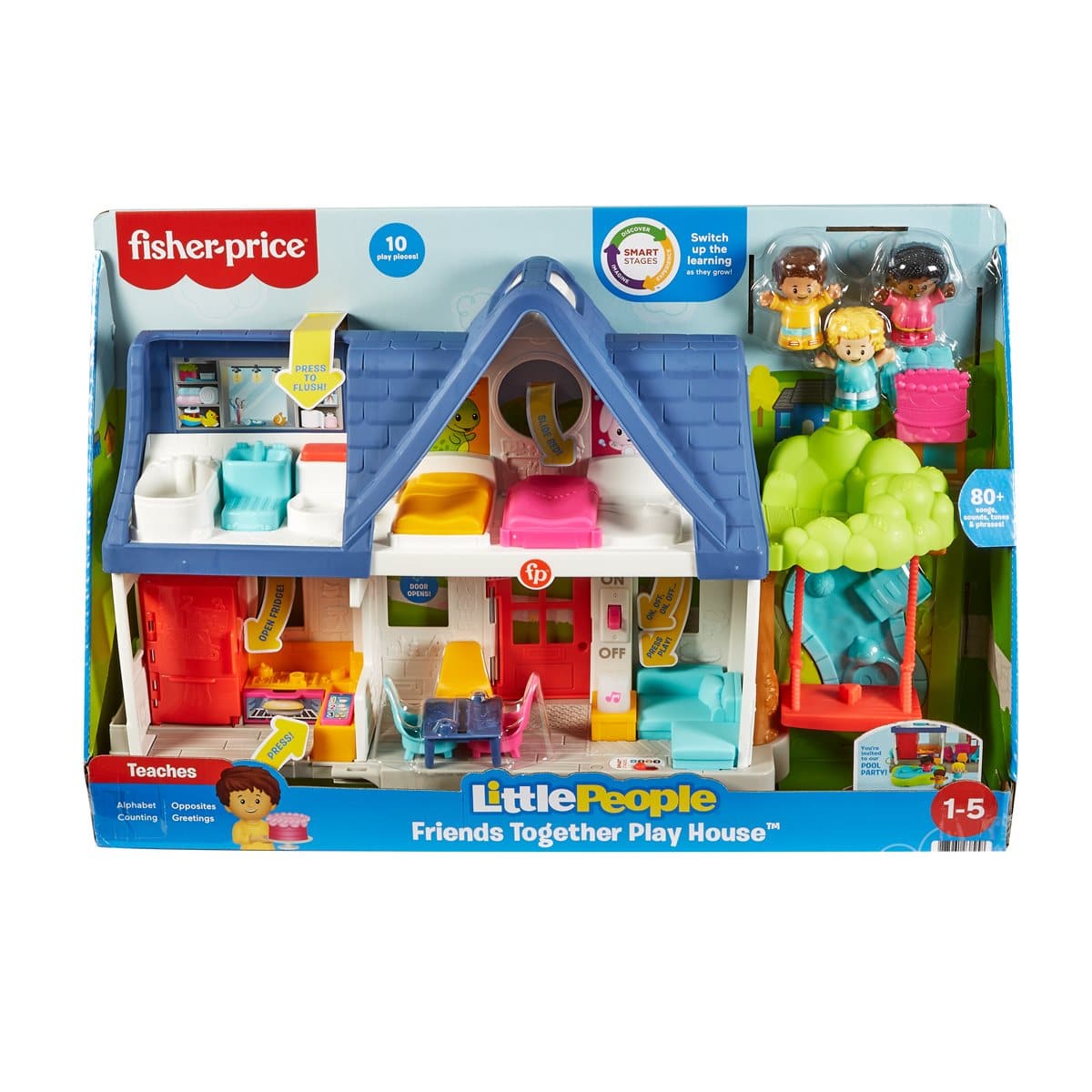 Fisher Price-Fisher-Price Little People - Friends Together Play House-GWD31-Legacy Toys