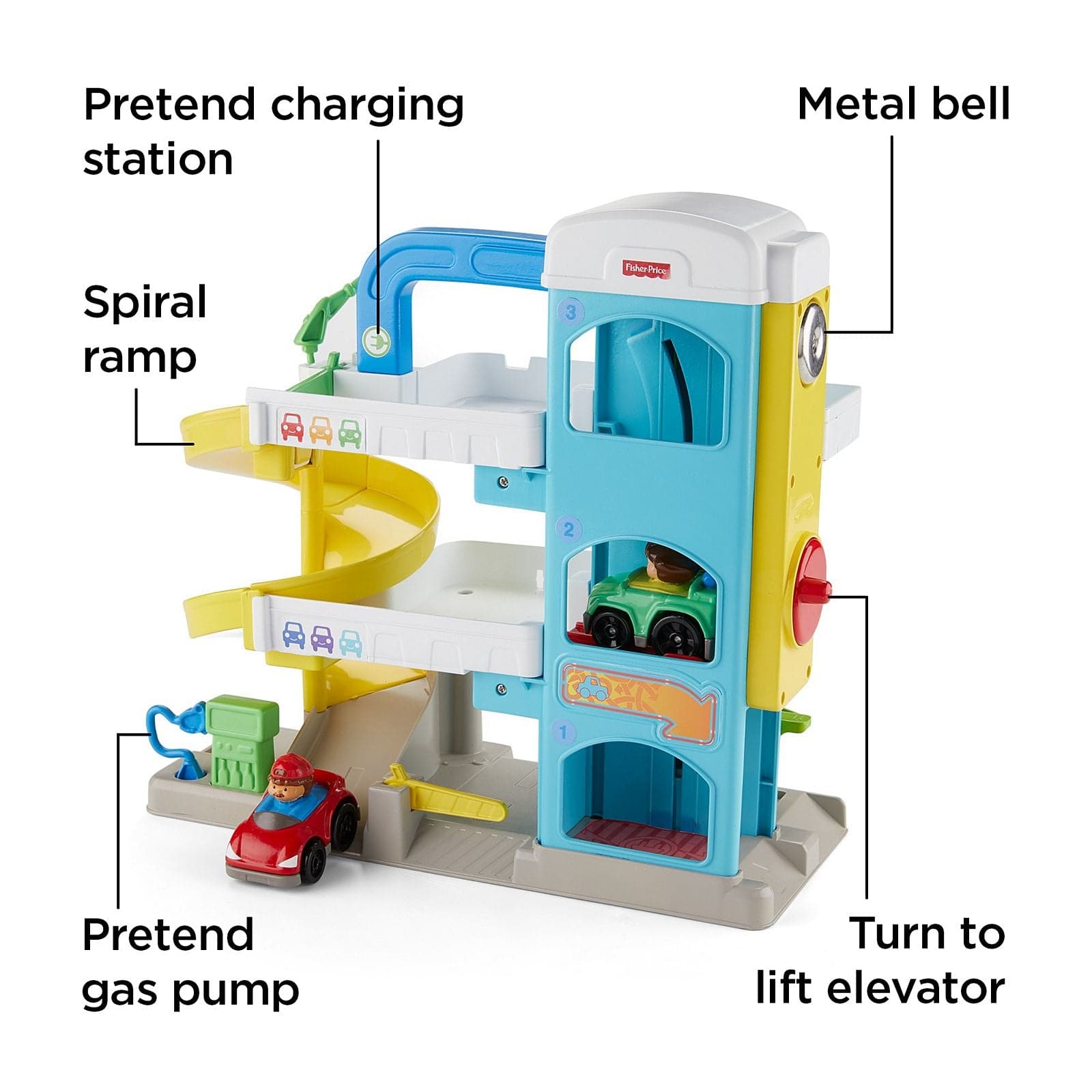 Fisher Price-Fisher-Price Little People - Helpful Neighbors Garage-FHG50-Legacy Toys