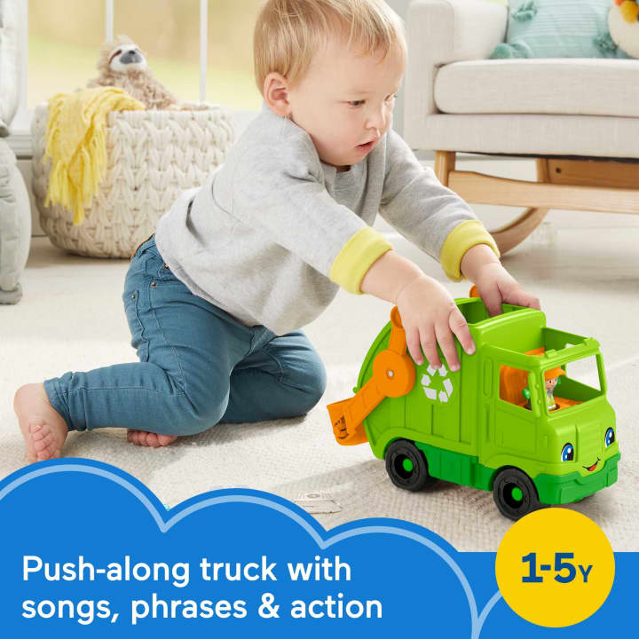 Fisher Price-Fisher-Price Little People Recycling Truck-HYC11-Legacy Toys