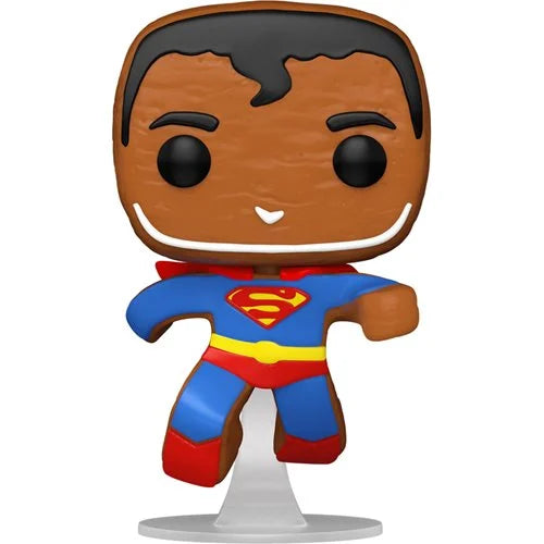 Funko-DC Comics Super Heroes - Gingerbread Superman Funko Pop! Vinyl Figure-FU64322-Legacy Toys