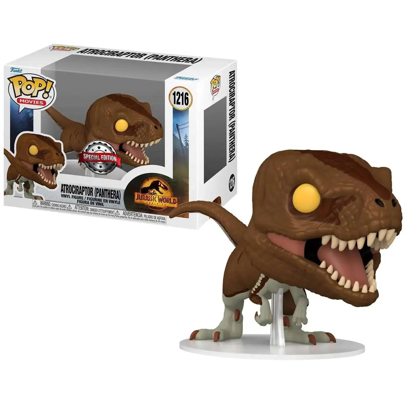 Funko-Jurassic World: Dominion - Atrociraptor (Panthera) Pop! Vinyl Figure-FU55290-Legacy Toys