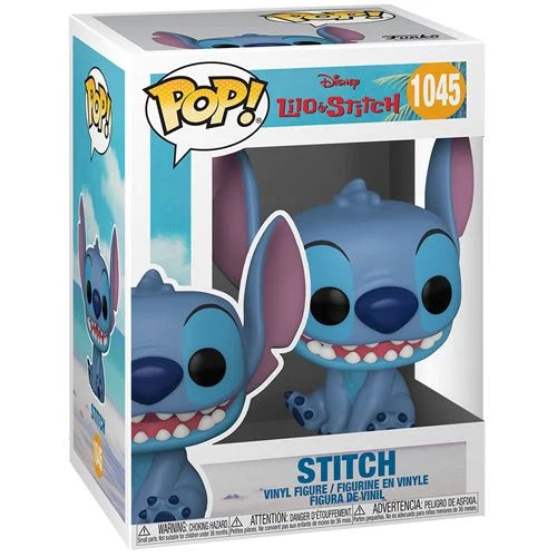 Funko-Lilo & Stitch - Smiling Seated Stitch Funko Pop! Vinyl Figure-FU55617-Legacy Toys