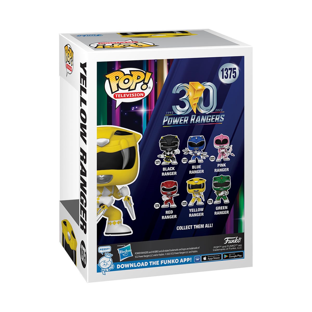 Funko-Mighty Morphin Power Rangers: 30th Anniversary - Yellow Ranger Funko Pop! Vinyl Figure-FU72158-Legacy Toys