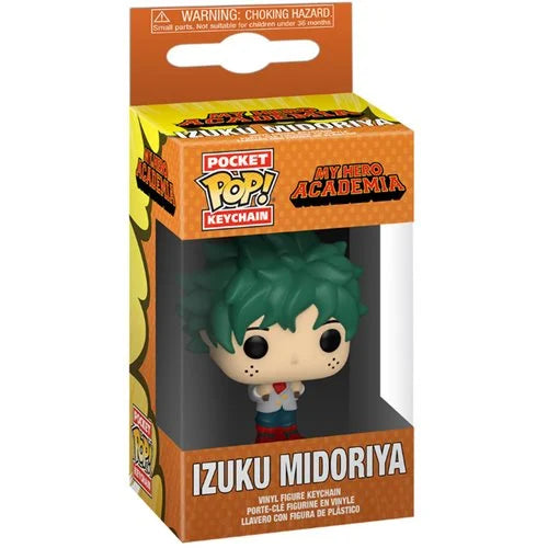 Funko-My Hero Academia - Deku in School Uniform Funko Pocket Pop! Key Chain-FU48175-Legacy Toys