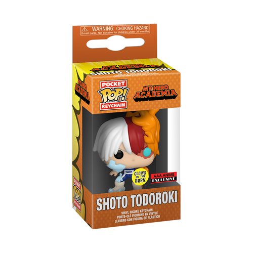 Funko-My Hero Academia - Shoto Todoroki Glow-in-the-Dark Pocket Pop! Vinyl Figure-AA48887-Legacy Toys