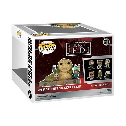 Funko-Return of the Jedi: 40th Anniversary - Jabba and Salacious Crumb Deluxe Funko Pop! Vinyl Figure-FU70742-Legacy Toys