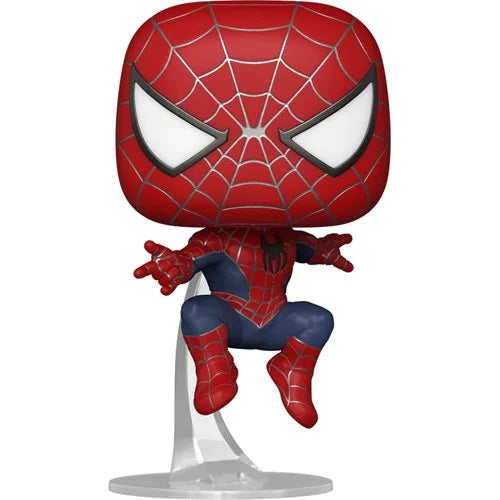 Funko-Spider-Man: No Way Home Friendly Neighborhood Spider-Man Leaping Funko Pop!-FU67607-Legacy Toys