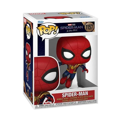 Funko-Spider-Man: No Way Home - Spider-Man Leaping Funko Pop! Vinyl Figure-FU67606-Legacy Toys