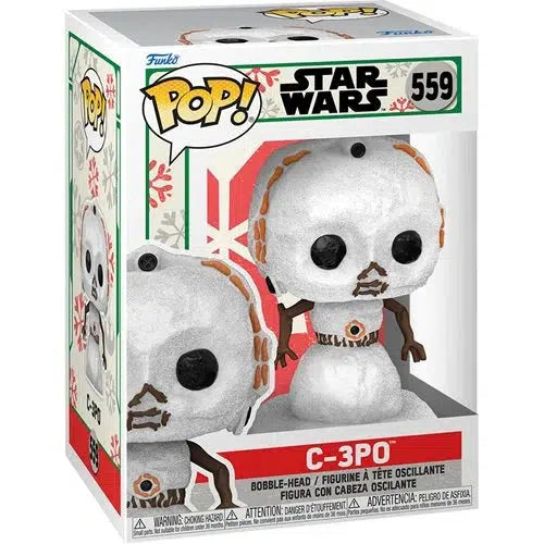 Funko-Star Wars - C-3PO Snowman Pop! Vinyl Figure-FU64335-Legacy Toys