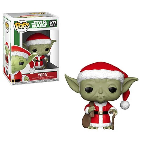 Funko-Star Wars Holiday - Santa Yoda Funko Pop! Vinyl Figure-FU33885-Legacy Toys