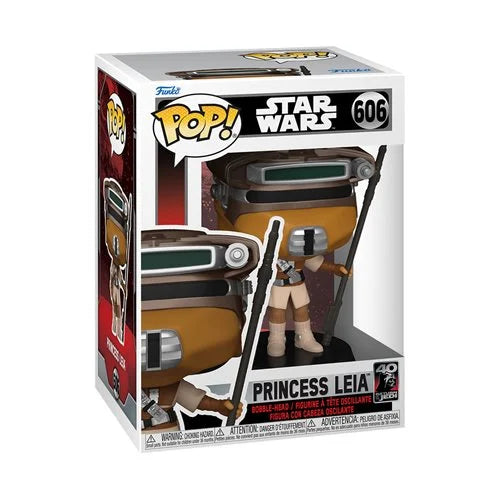 Funko-Star Wars: Return of the Jedi 40th Anniversary - Princess Leia (Boushh) Funko Pop! Vinyl Figure-FU70748-Legacy Toys