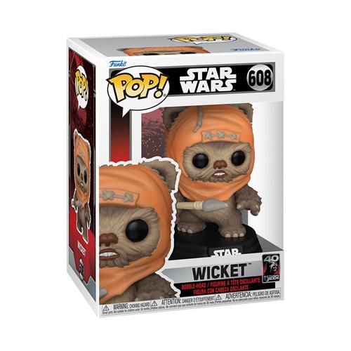 Funko-Star Wars: Return of the Jedi 40th Anniversary - Wicket Funko Pop! Vinyl Figure-FU70745-Legacy Toys