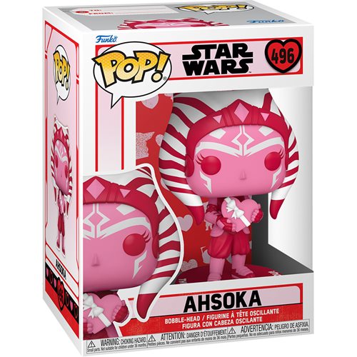 Funko-Star Wars Valentines - Ahsoka Tano Pop! Vinyl Figure-FU60120-Legacy Toys