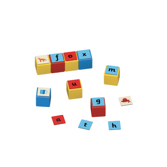 Geomag-Magicube Word Building Recycled 55 Pieces-258-Legacy Toys