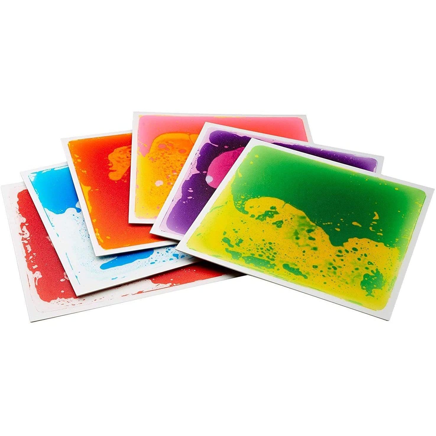 Great Playthings-11.8" Square Liquid Sensory Floor Tile - Box of 6-GP1121-Assorted Colors-Legacy Toys