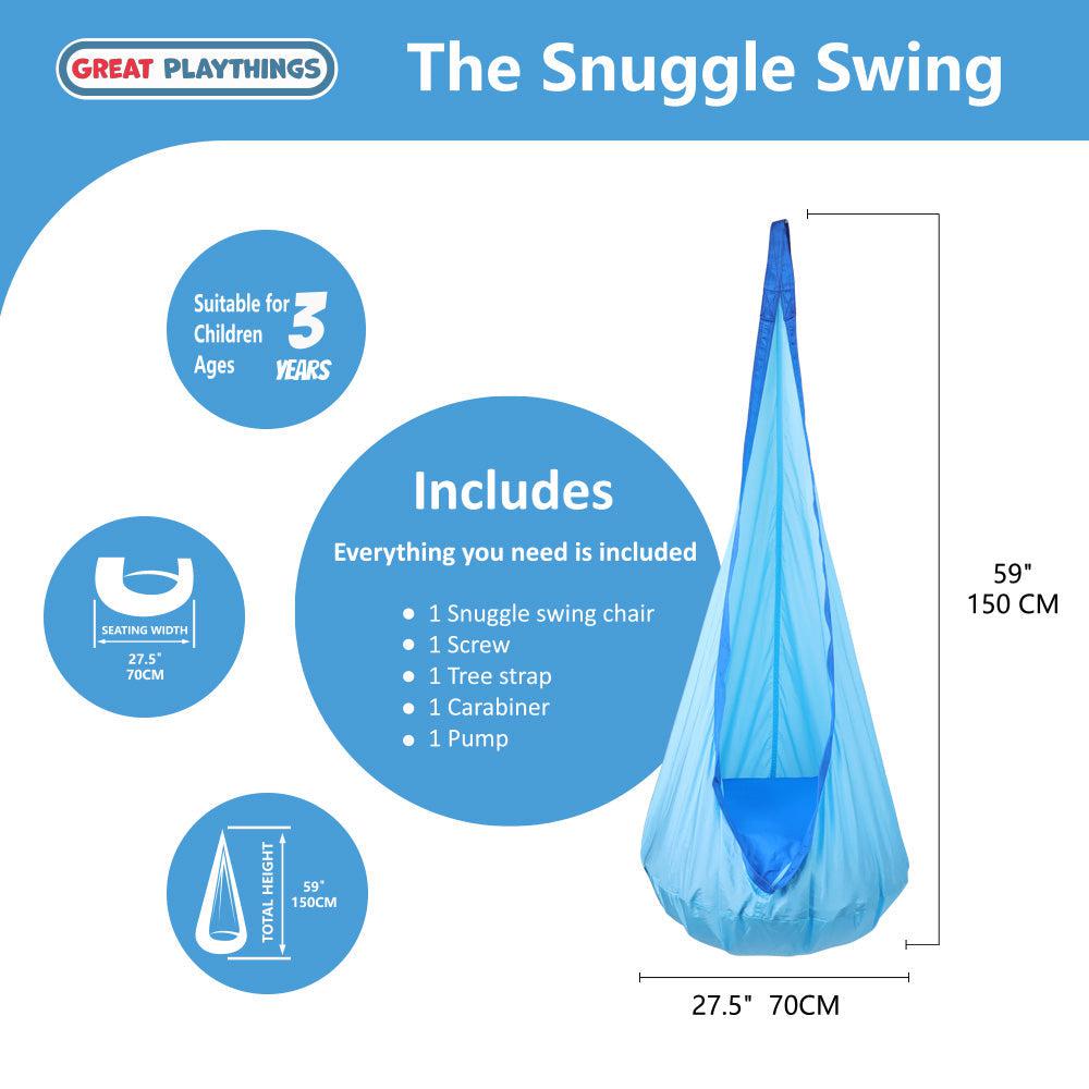 Great Playthings-The Snuggle Swing Hanging Chair in 4 different colors--Legacy Toys