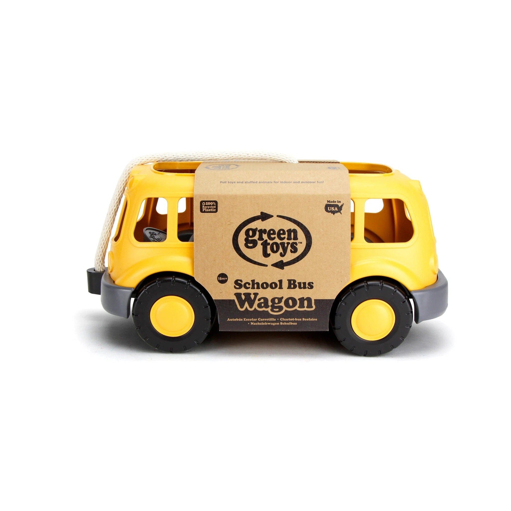 Green Toys-School Bus Wagon-WAGSB-1567-Legacy Toys