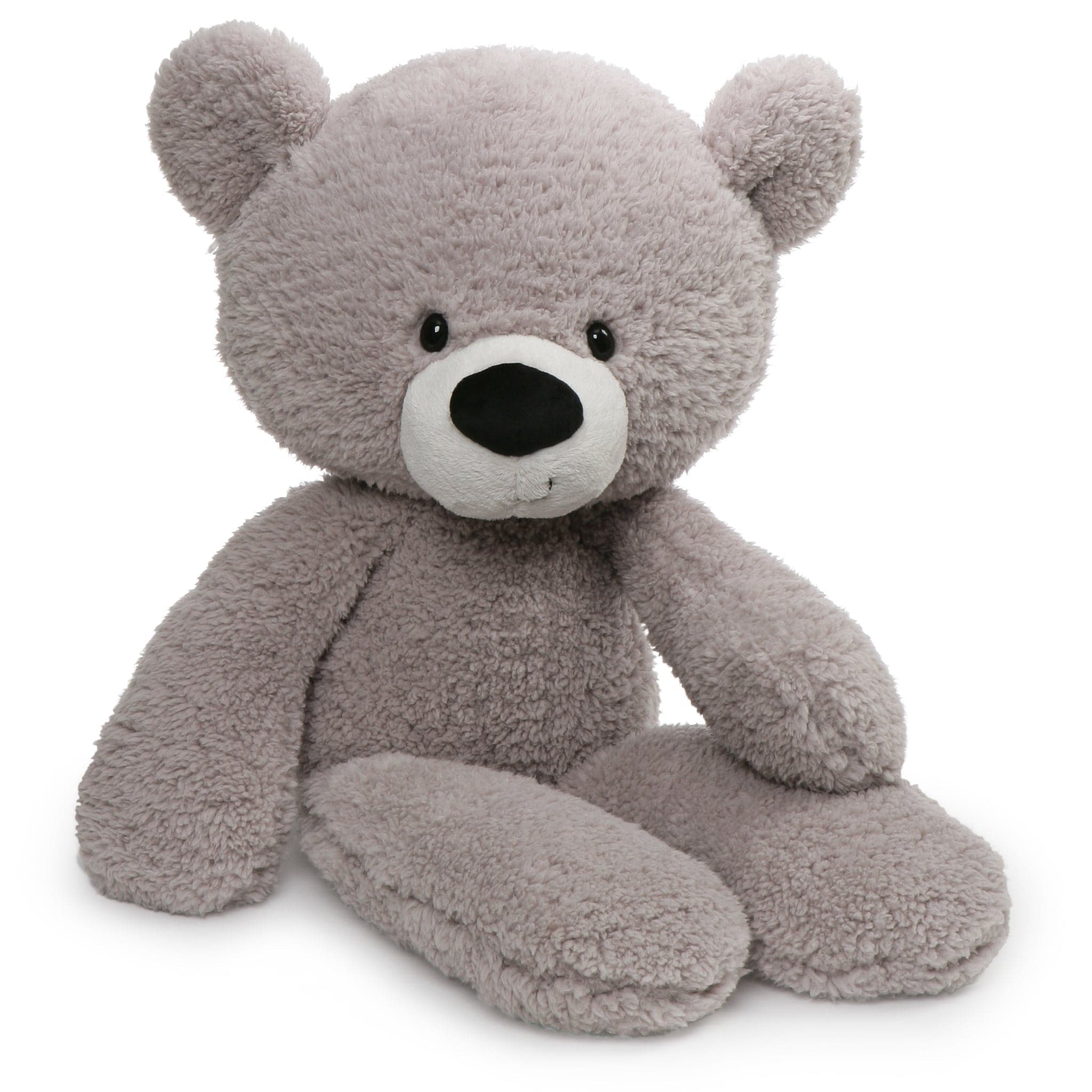 Gund-Fuzzy Teddy Bear - Gray-6049972-13.5
