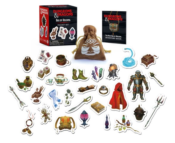 Hachette Book Group-Dungeons & Dragons: Bag of Holding Magnet Set-9780762475902-Legacy Toys