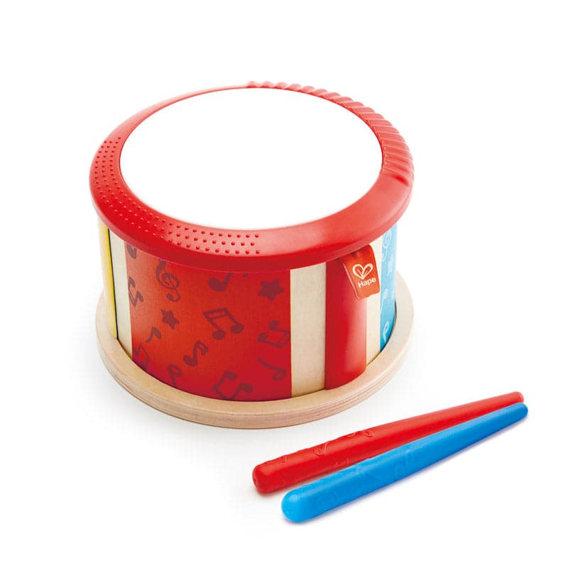 Hape-Double Sided Drum-E0608-Legacy Toys