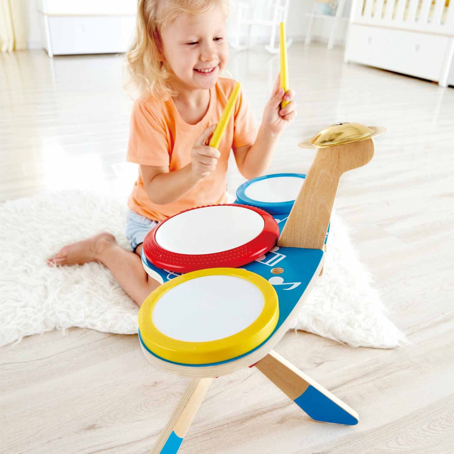 Hape-Drum and Cymbal Set-E0613-Legacy Toys