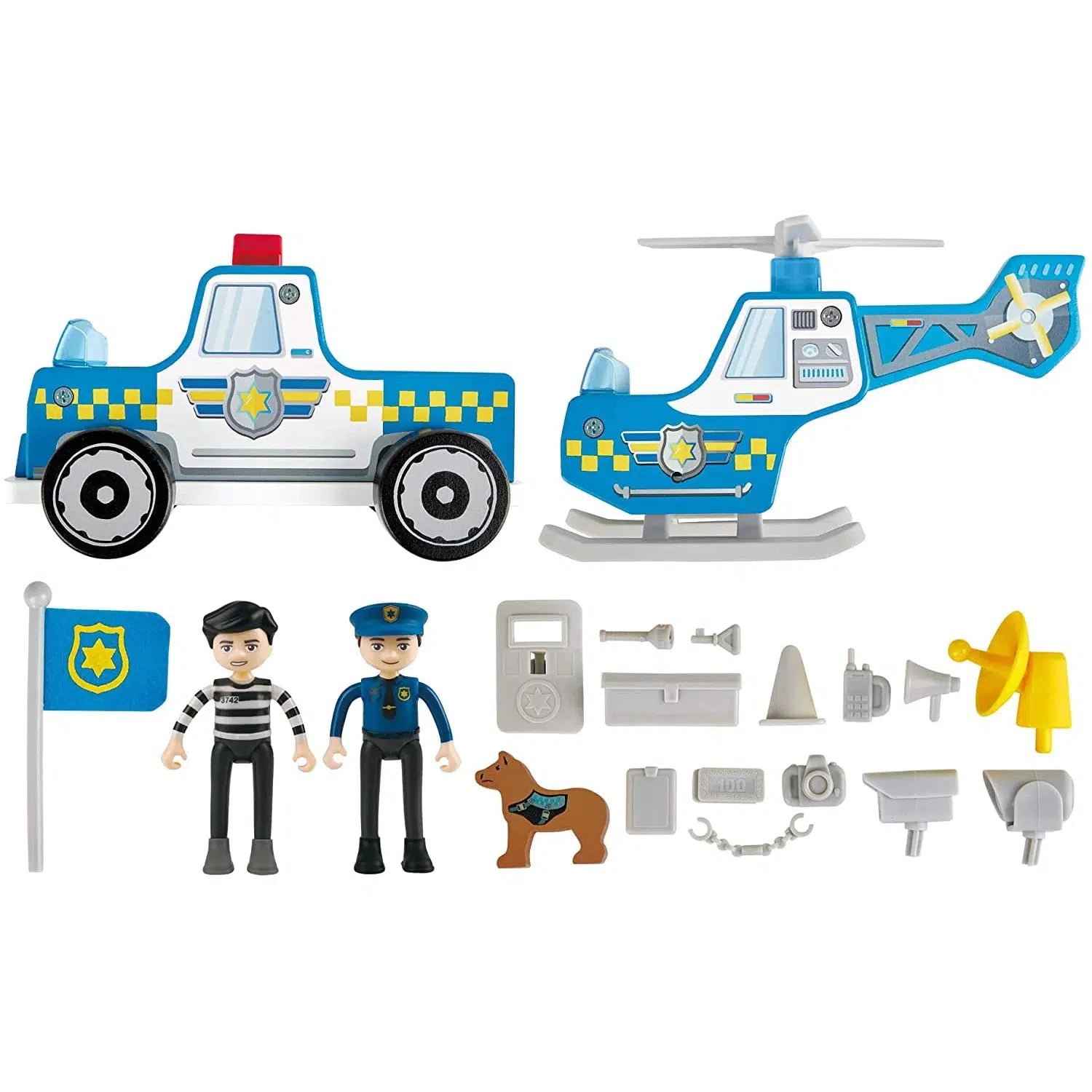 Hape-Hape Metro Police Station Play Toy Set With Sounds And Lights-E3050-Legacy Toys