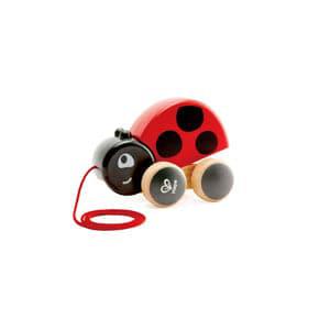 Hape-Ladybug Pull Along-E0362-Legacy Toys