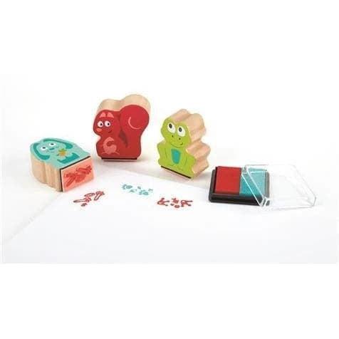 Hape-Pawprint Ink Stamps-E1060-Legacy Toys