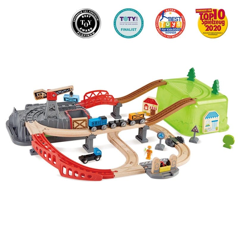 Hape-Railway Bucket Builder Set-E3764-Legacy Toys