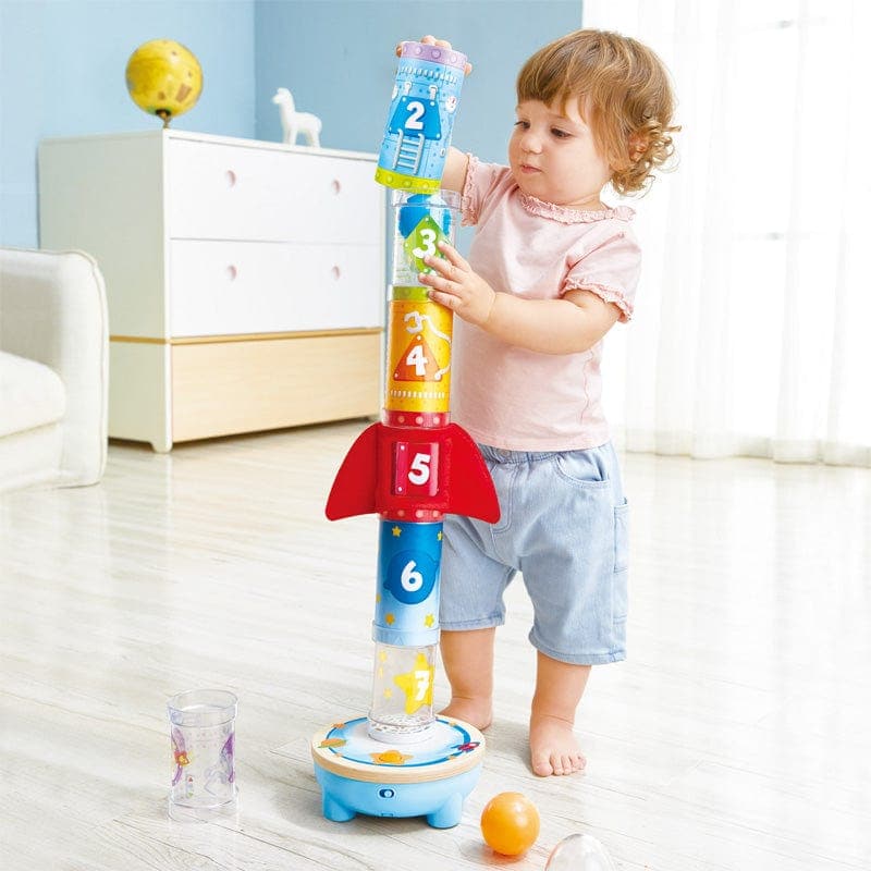 Hape-Rocket Ball Air Stacker-E0387-Legacy Toys