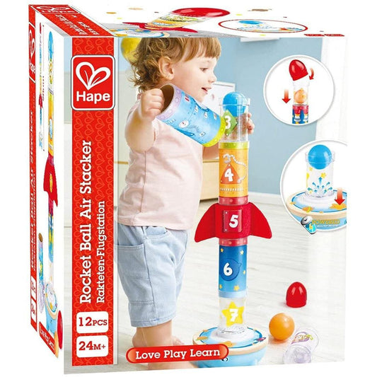 Hape-Rocket Ball Air Stacker-E0387-Legacy Toys