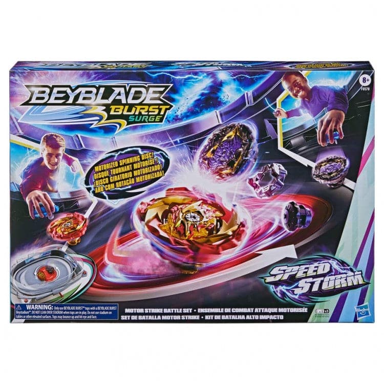 Hasbro-Beyblade Speedstorm Strike Battle Set-F0578-Legacy Toys