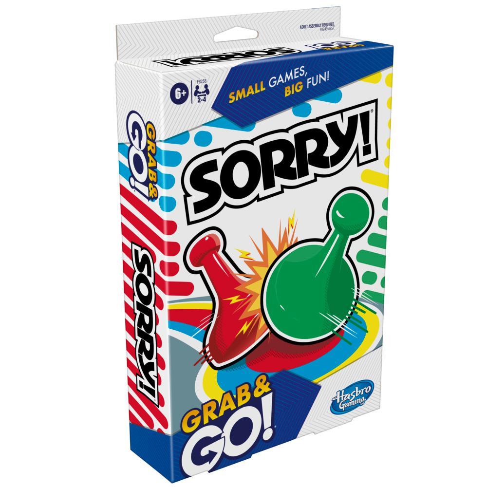 Hasbro-Grab & Go Games-F8258-Sorry!-Legacy Toys