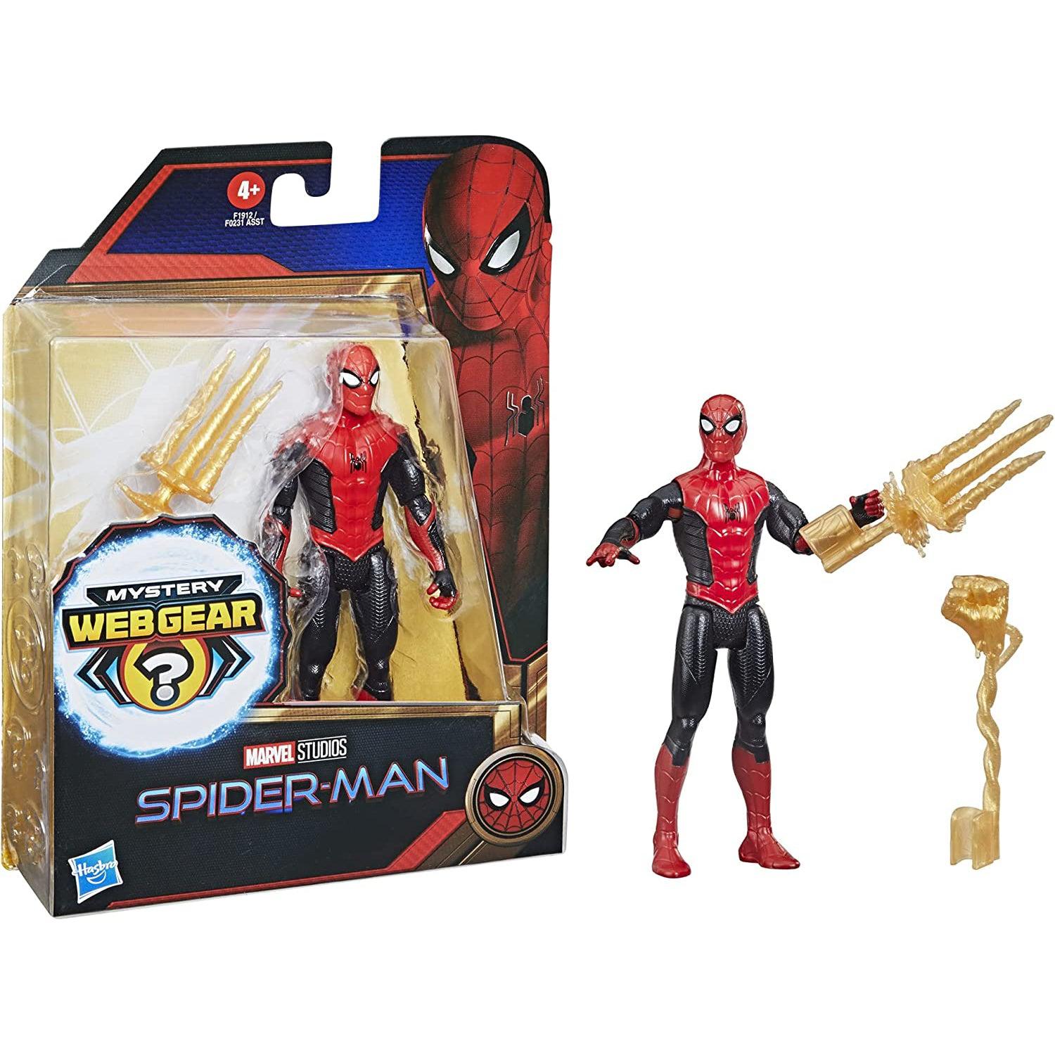 Hasbro-Marvel Spider-Man Mystery Web Gear Figure-F1912-Spider-Man: Black & Red-Legacy Toys