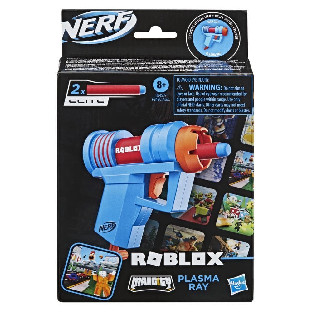 Hasbro-Nerf Roblox: Microshots Assorted-F2497-Mad City: Plasma Ray-Legacy Toys