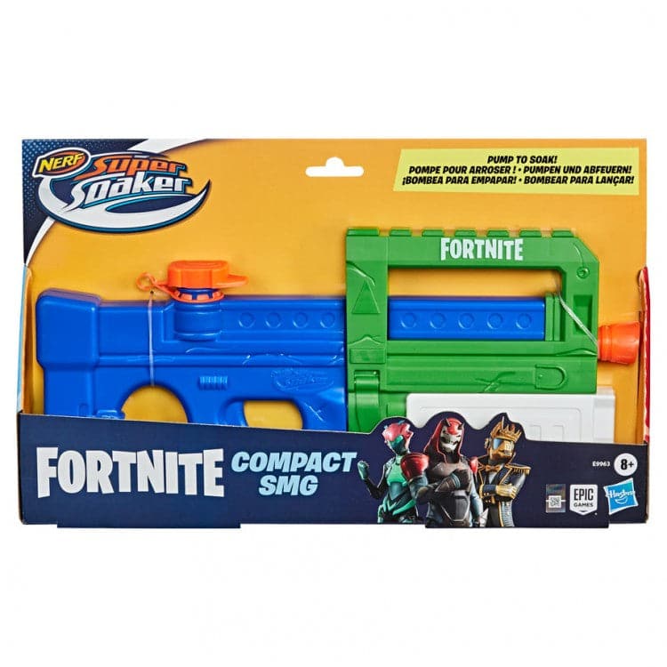 Hasbro-Nerf Super Soaker Fortnite Compact SMG-E9963-Legacy Toys