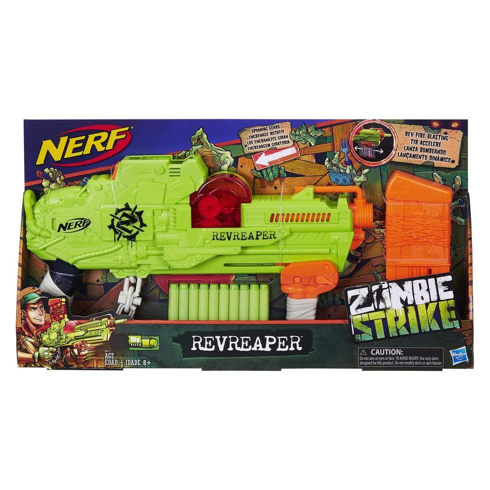 Hasbro-Nerf Zombie RevReaper Dart Gun-E0311-Legacy Toys