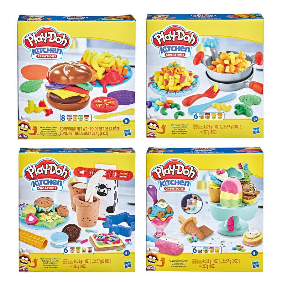 Hasbro-Play-Doh Silly Snacks Assortment-E5112-Legacy Toys